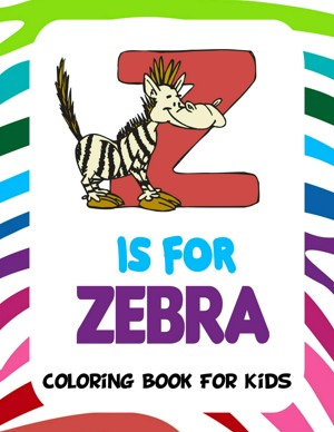 z is for zebra coloring pages