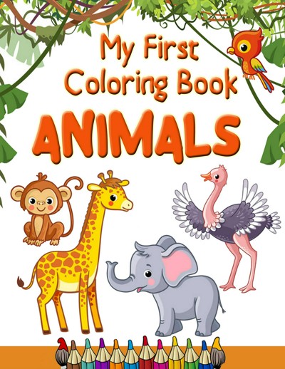 Smashwords – My First Coloring Book Animals: Fun Adorable Cute Little ...