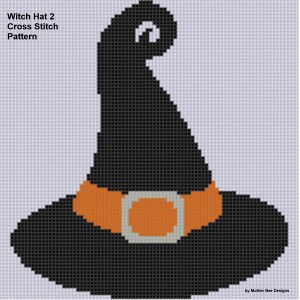 Witch Hat Cross Stitch Project