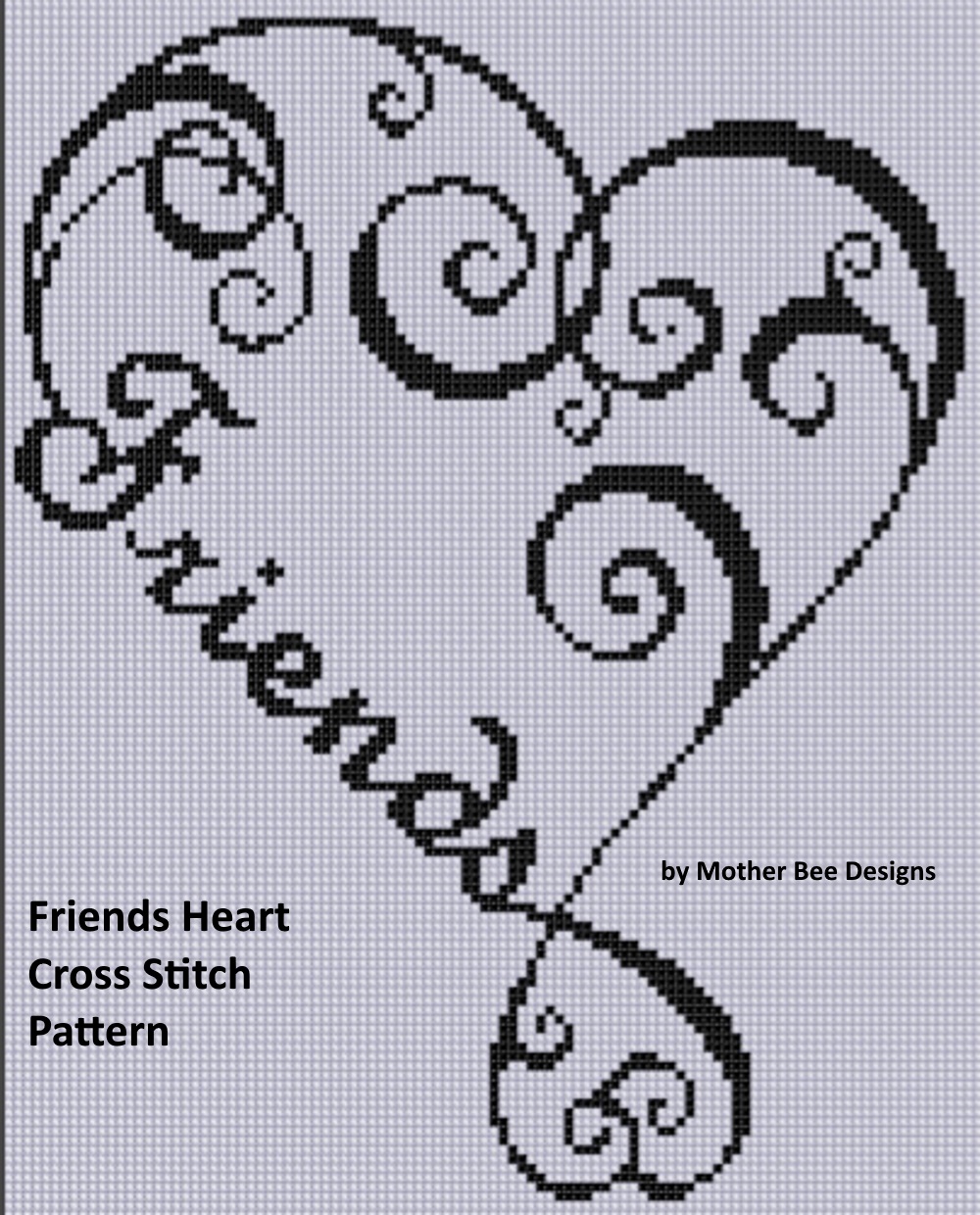 Smashwords - Friends Heart Cross Stitch Pattern - a book ...