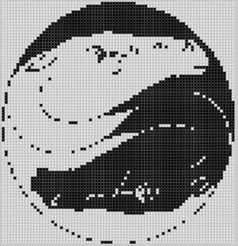 Horse Ying Yang Cross Stitch Pattern An Ebook By Mother Bee Designs - 
