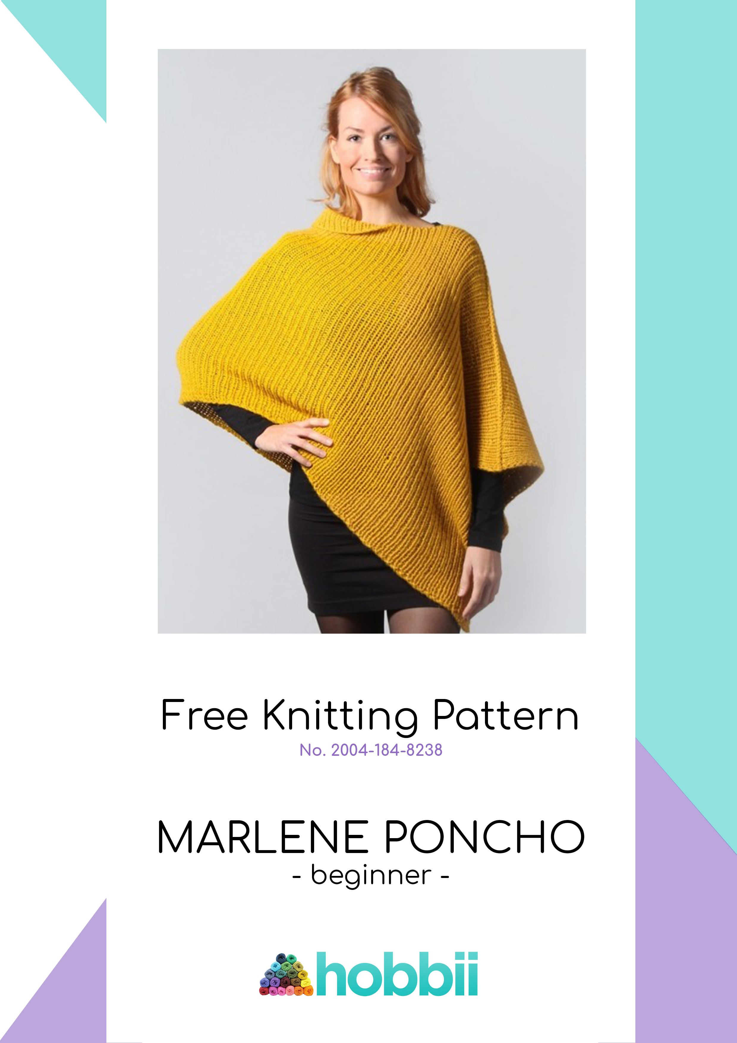 Smashwords Marlene Poncho Free Knitting Modern Patterns