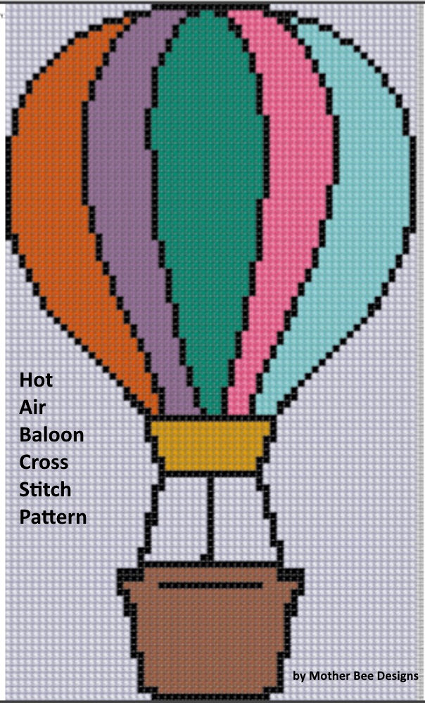 Smashwords Hot Air Balloon 2 Cross Stitch Pattern A Book By Mother Bee Designs