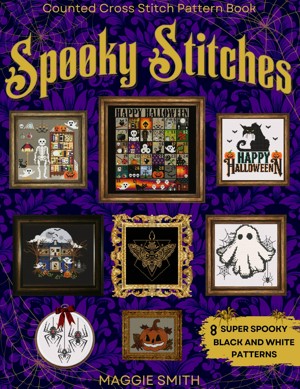 Spooky Stitches  Black and White Counted Cross Stitch Patterns