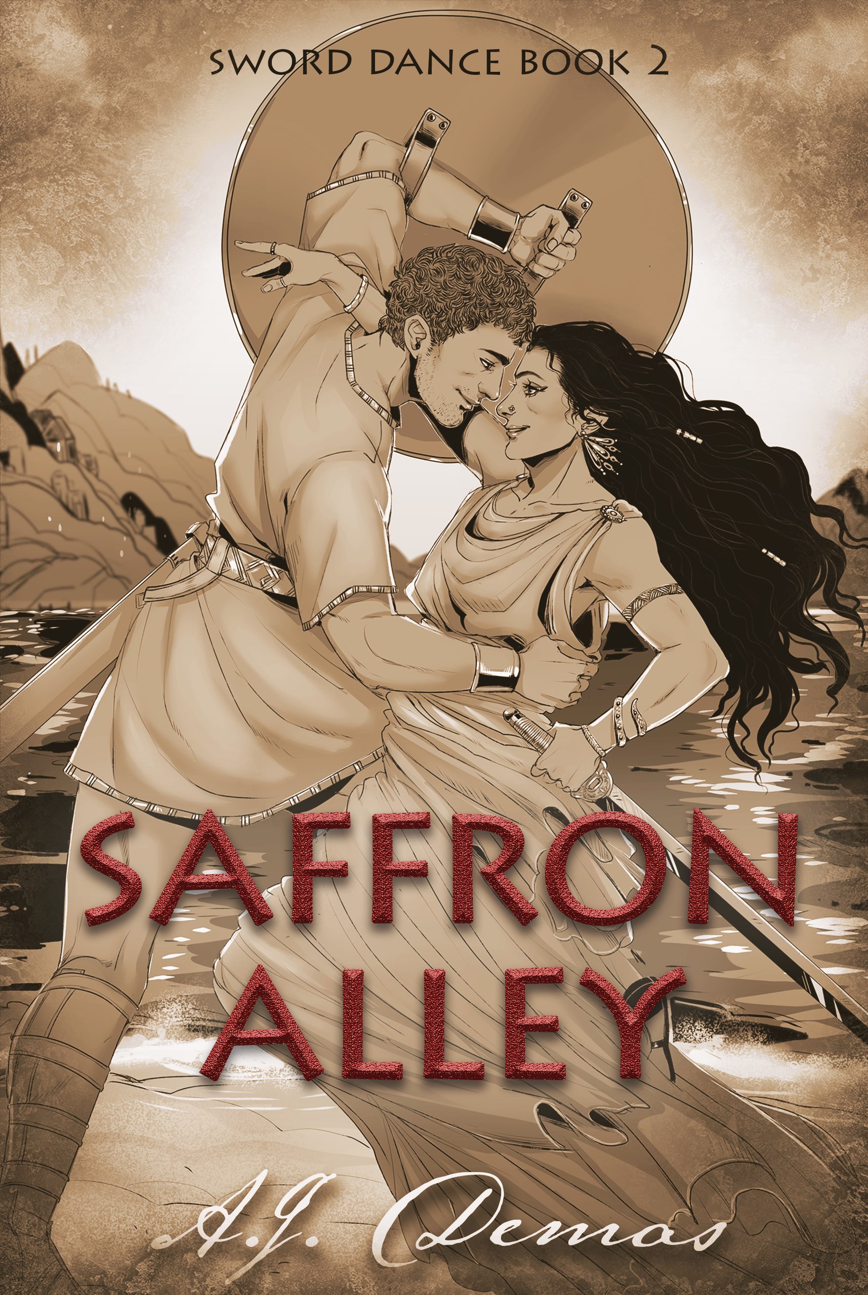 book cover for Saffron Alley