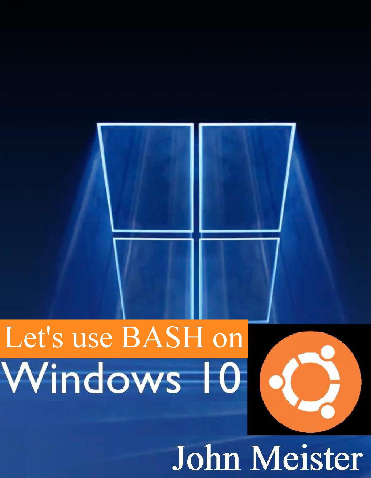 Using BASH on Windows 10