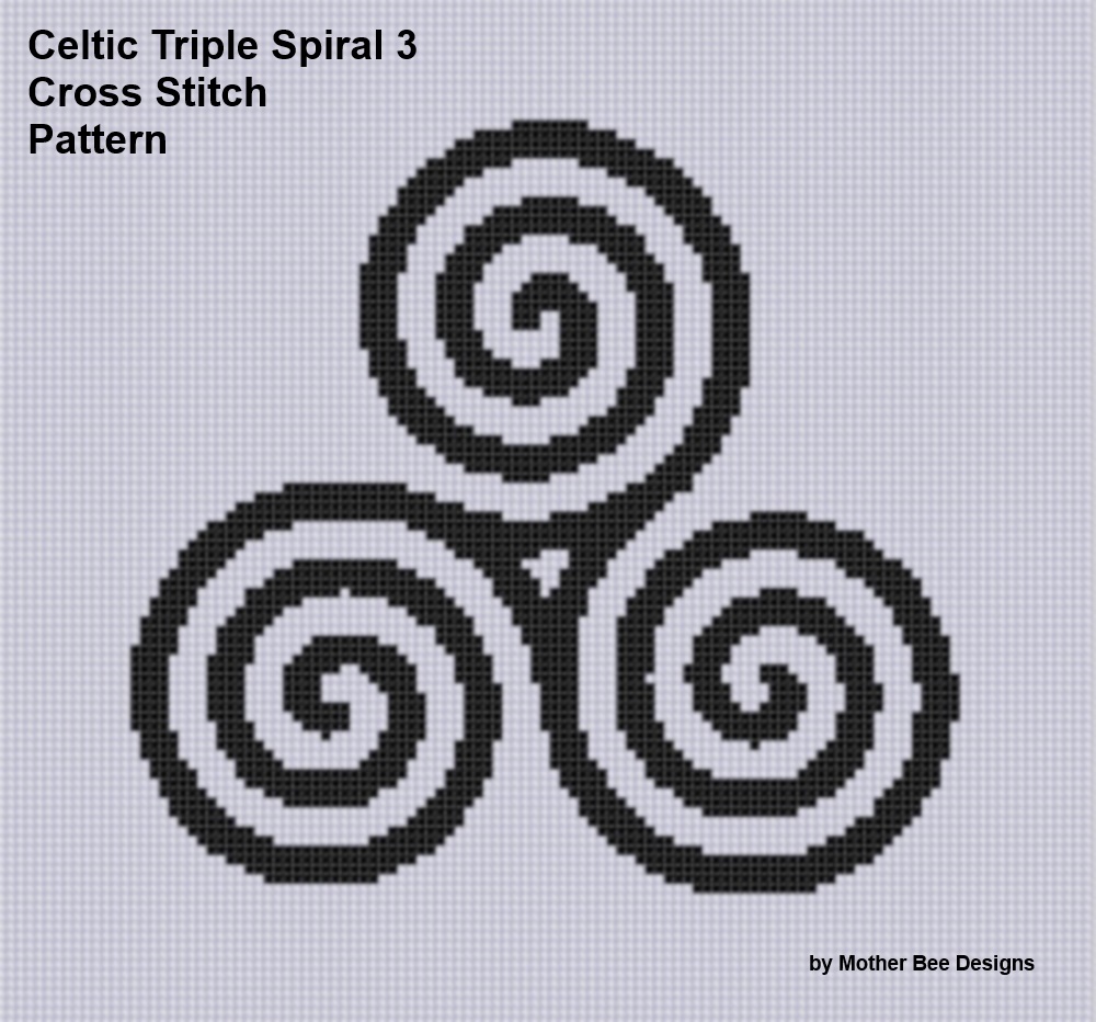 Smashwords Celtic Triple Spiral 3 Cross Stitch Pattern A Book By L H