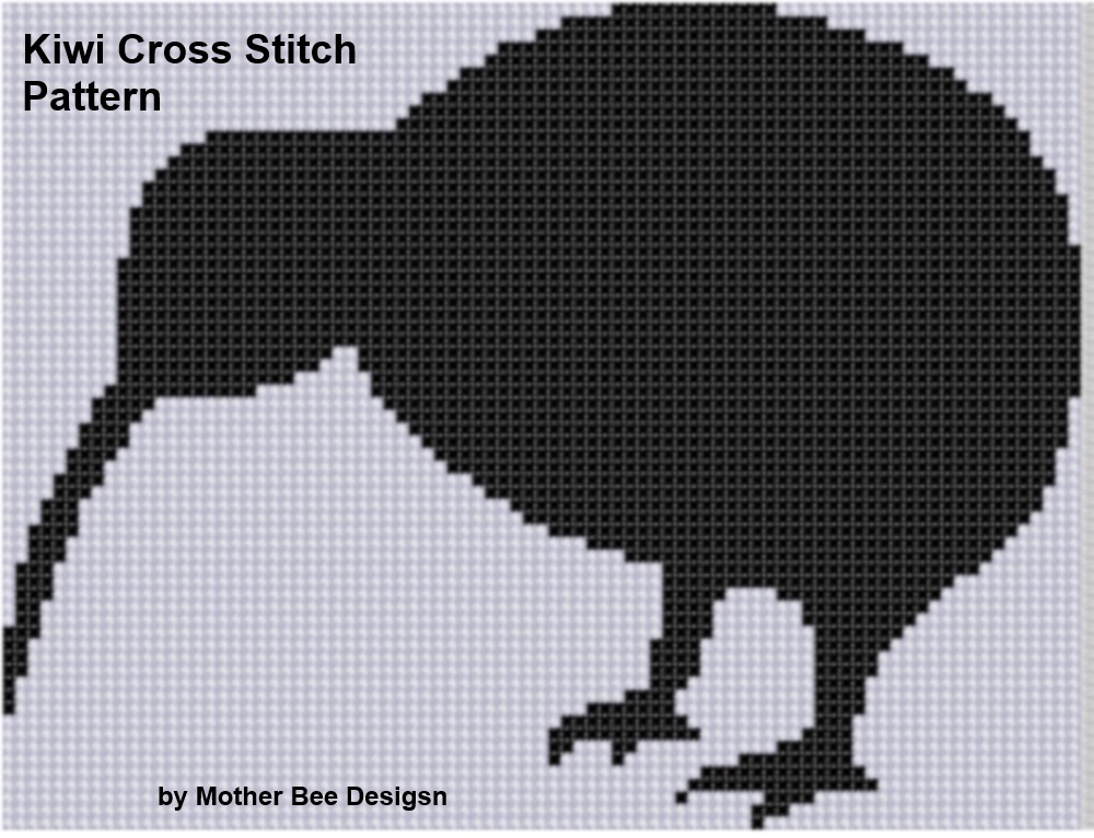 PDF \u2013 Kiwi Beaded Cross Stitch Pattern