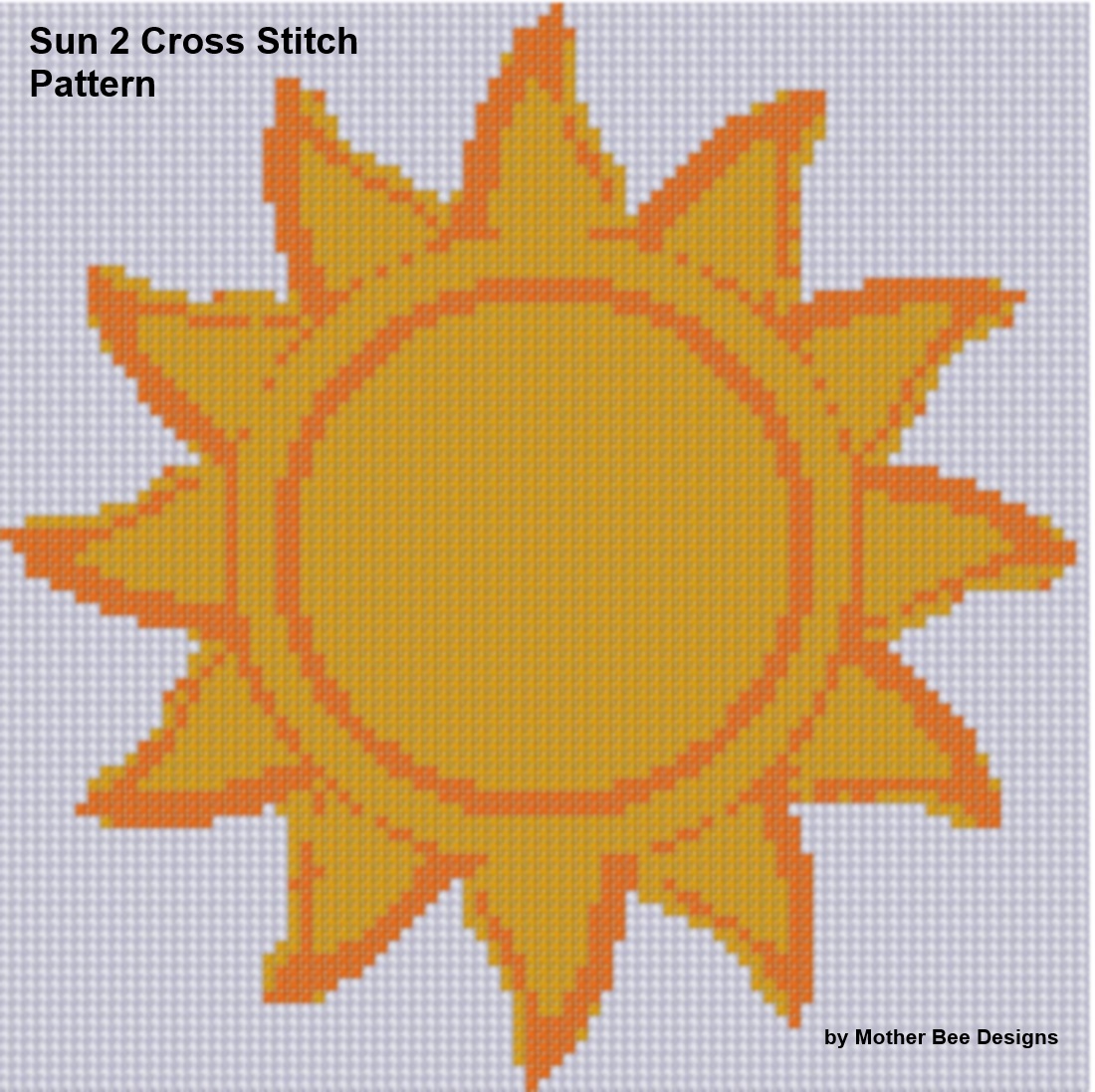 Smashwords Sun 2 Cross Stitch Pattern A Book By Mother Bee Designs