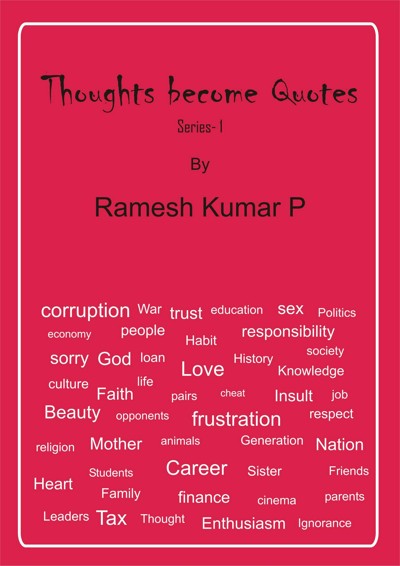 Smashwords – Thoughts become Quotes – a book by Ramesh Kumar P