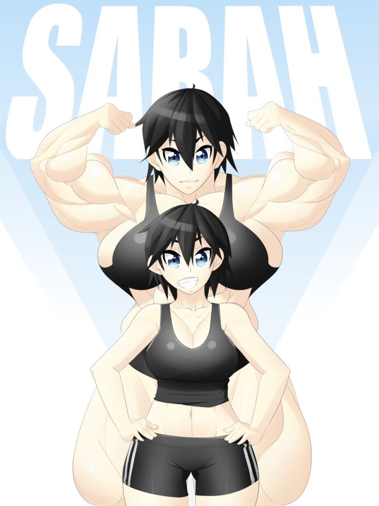 Female muscle growth comics