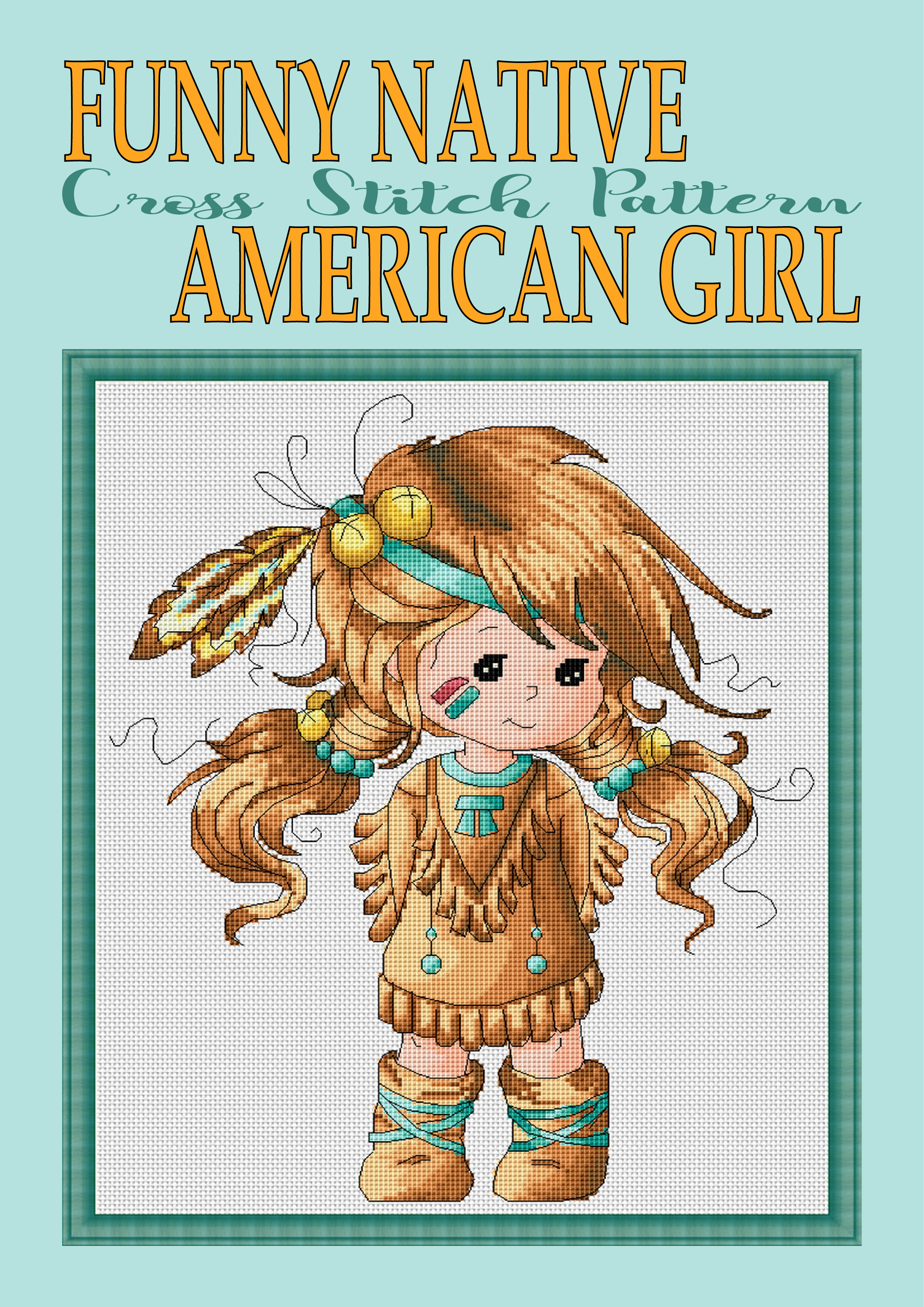 Smashwords – Funny Native American Girl Cross Stitch Pattern Project/ New  Unique Needlework Design – a book by Inna Zimovec